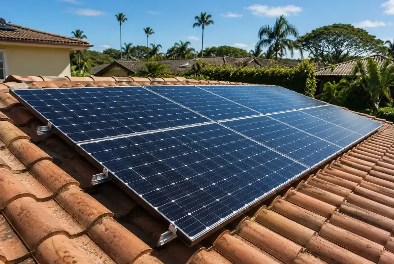 Installation de panneaux solaires à la Roche-sur-Yon
